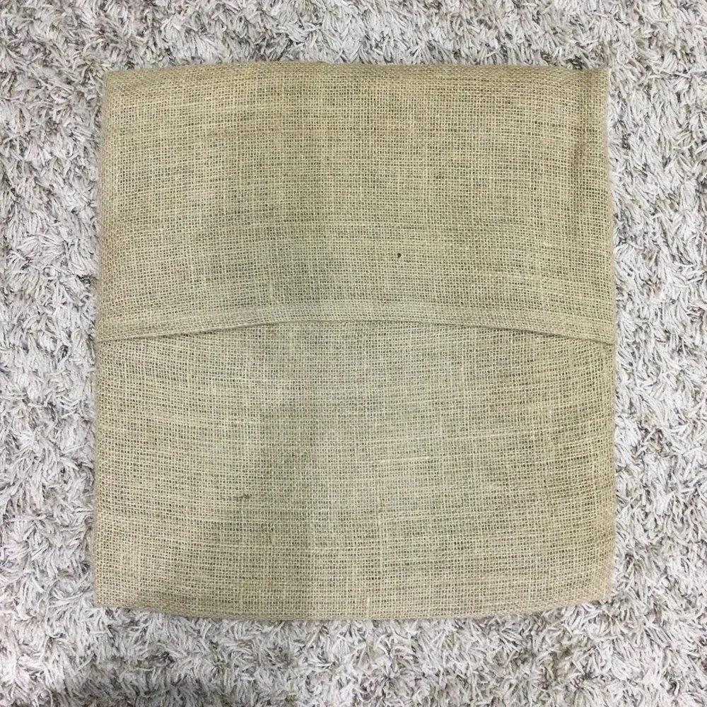 Burlap pillow cover 16x16 vinyl‎ lettering